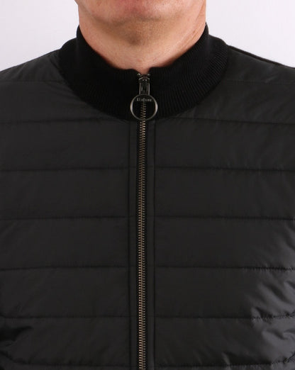 Barbour Cam Baffle Zip Thru Schwarz