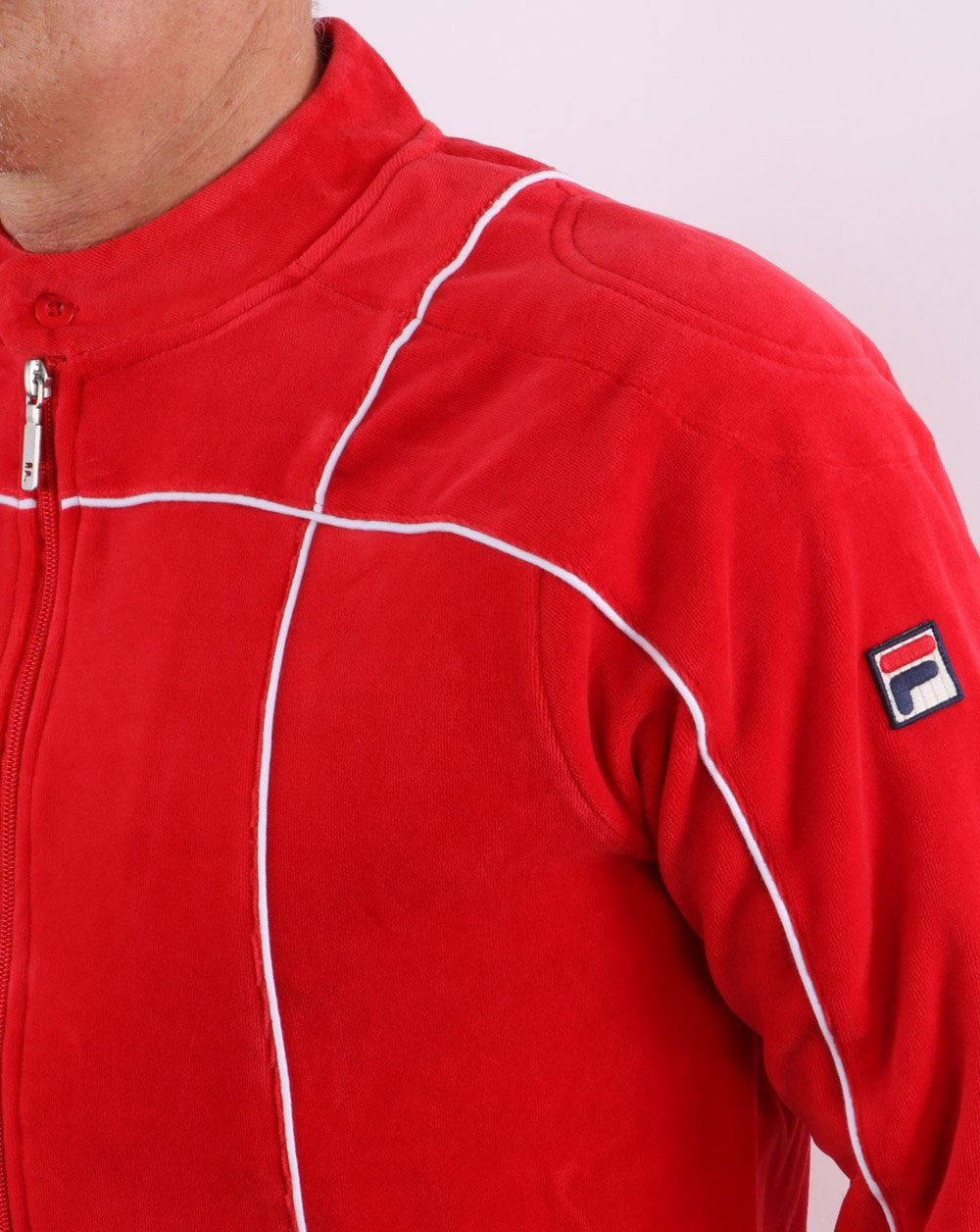 Fila Vintage Terrinda Velour Track Top Red
