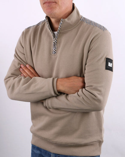 Weekend Offender 1/4 Zip Beige