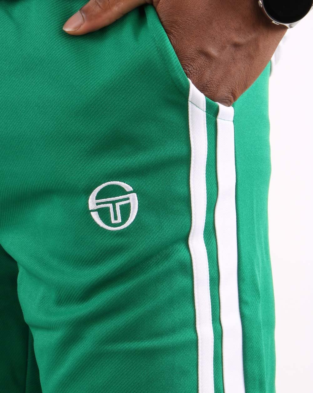 Sergio Tacchini Masters Trainingshose Grün/Weiß
