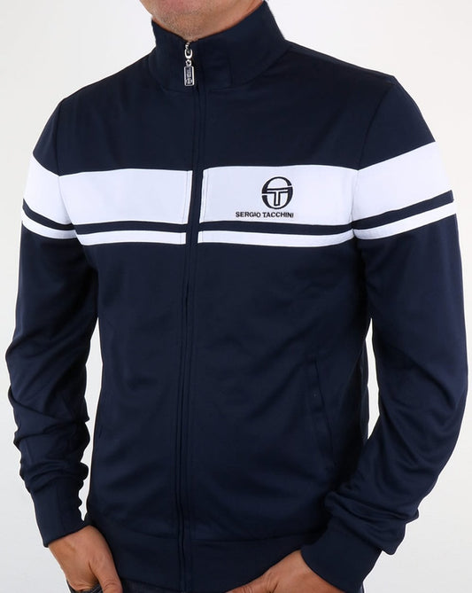 Sergio Tacchini Masters Trainingsjacke Marineblau/Weiß