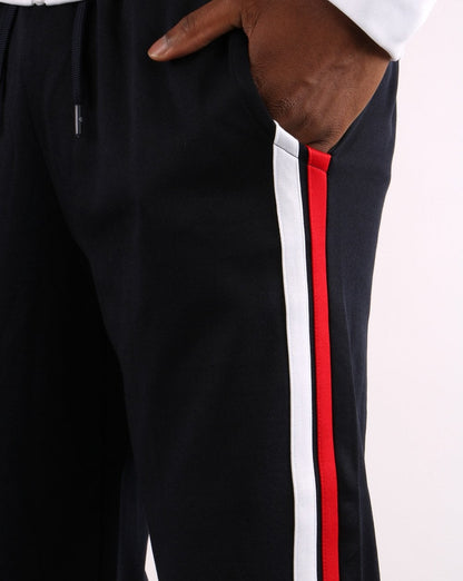 Sergio Tacchini Ghibli Komplett-Trainingsanzug Marineblau/Rot/Weiß