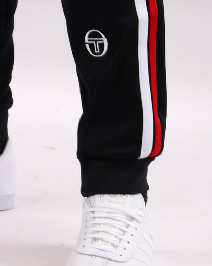 Sergio Tacchini Ghibli Komplett-Trainingsanzug Marineblau/Rot/Weiß