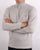 Gant Lambswool Half Zip Light Grey Melange
