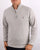 Gant Lambswool Half Zip Light Grey Melange