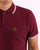 Trojan Tipped Pique Polo Shirt claret/Sky