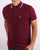 Trojan Tipped Pique Polo Shirt claret/Sky
