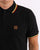 Trojan Tipped Pique Polo Shirt Black