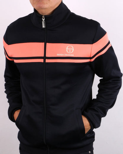 Sergio Tacchini Masters Trainingsjacke Marineblau/Koralle