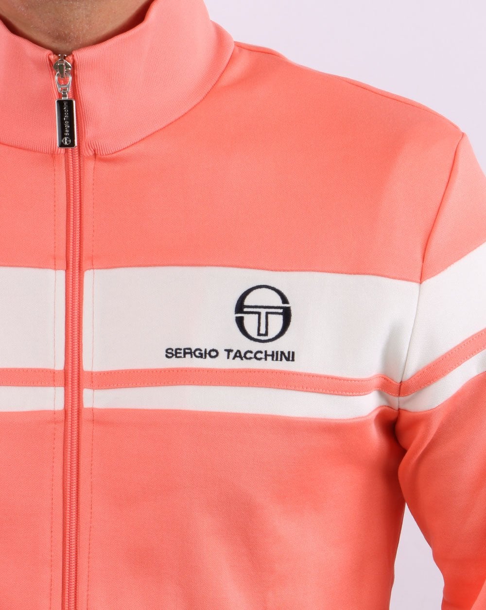 Sergio Tacchini Masters Trainingsjacke Koralle/Off-White