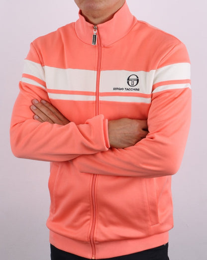 Sergio Tacchini Masters Trainingsjacke Koralle/Off-White
