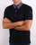 Gabicci Vintage Check Collar Polo Navy/Red