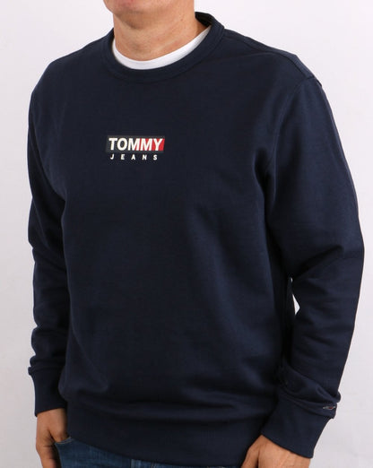 Tommy Jeans – Sweatshirt mit Grafik, Marineblau
