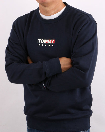 Tommy Jeans – Sweatshirt mit Grafik, Marineblau