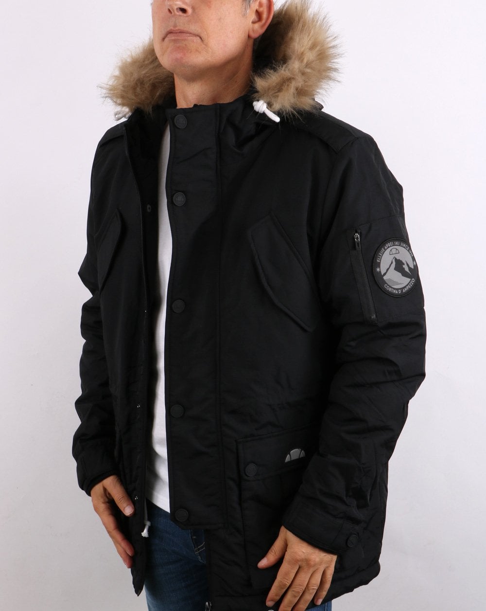 Ellesse Polter Parka Schwarz