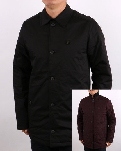 Gabicci Vintage Wendbarer Kurzmantel in Schwarz/Hafenblau