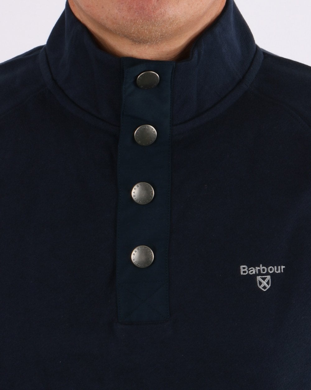 Barbour Half Zip Sweatshirt Navy