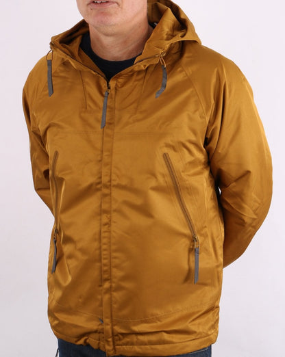 Pretty Green – Jacke mit durchgehendem Reißverschluss und versiegelten Nähten in Hellbraun