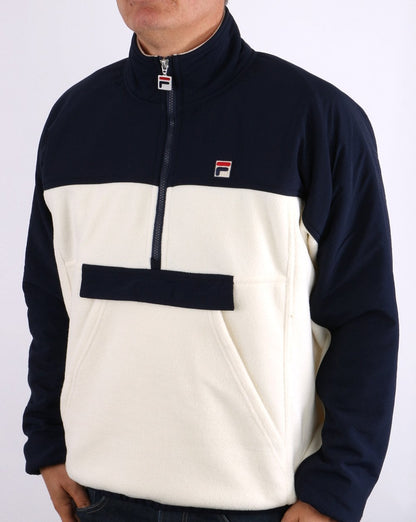 Fila Vintage Erick Polar Fleece Creme/Marineblau