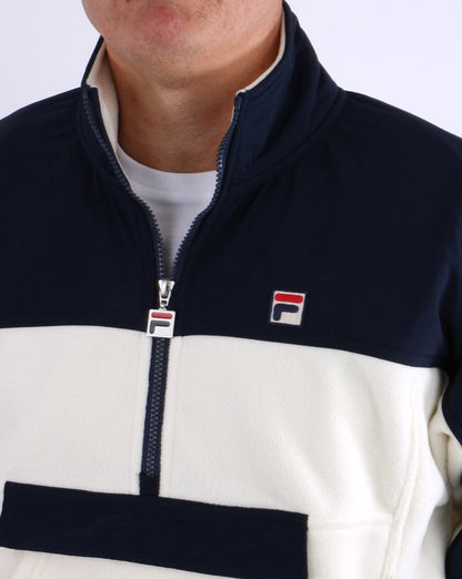 Fila Vintage Erick Polar Fleece Creme/Marineblau