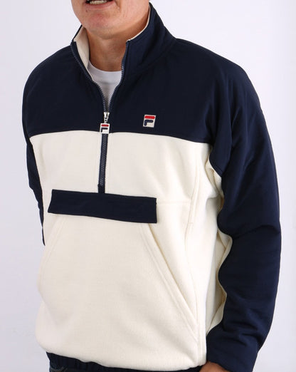 Fila Vintage Erick Polar Fleece Creme/Marineblau