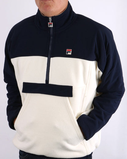 Fila Vintage Erick Polar Fleece Creme/Marineblau