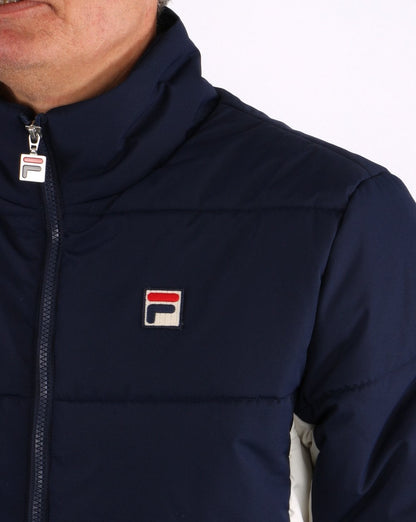 Fila Vintage Watson Pufferjacke Marineblau/Creme