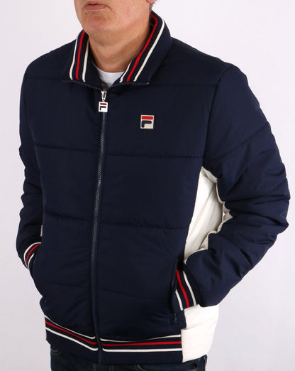 Fila Vintage Watson Pufferjacke Marineblau/Creme