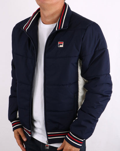 Fila Vintage Watson Pufferjacke Marineblau/Creme