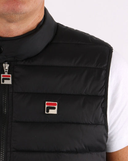 Fila Vintage Emilio Gilet Schwarz