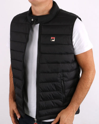 Fila Vintage Emilio Gilet Schwarz
