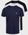 Luke 3 Pack T Shirts Black/White/Navy