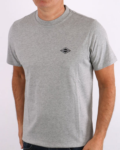 Replay Logo T-Shirt Grau Melange