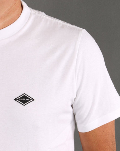 Replay Logo T-Shirt Weiß