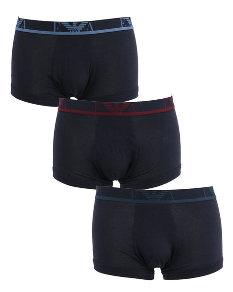 Emporio Armani 3 Pack Boxer Shorts Marine/Red/Multi