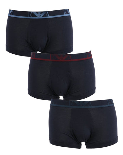 Emporio Armani 3er-Pack Boxershorts Marine/Rot/Mehrfarbig