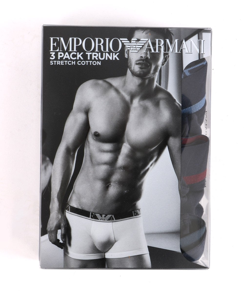 Emporio Armani 3er-Pack Boxershorts Marine/Rot/Mehrfarbig