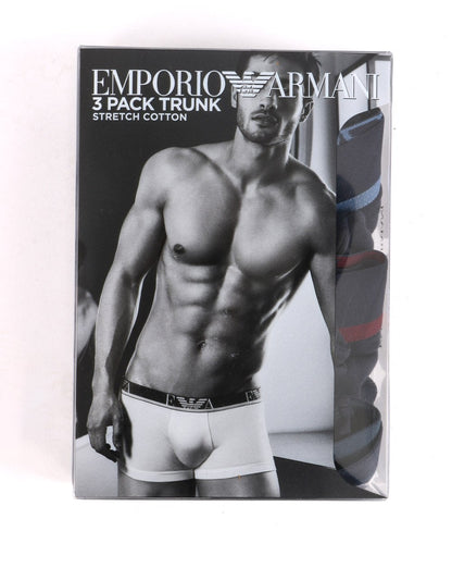 Emporio Armani 3er-Pack Boxershorts Marine/Rot/Mehrfarbig