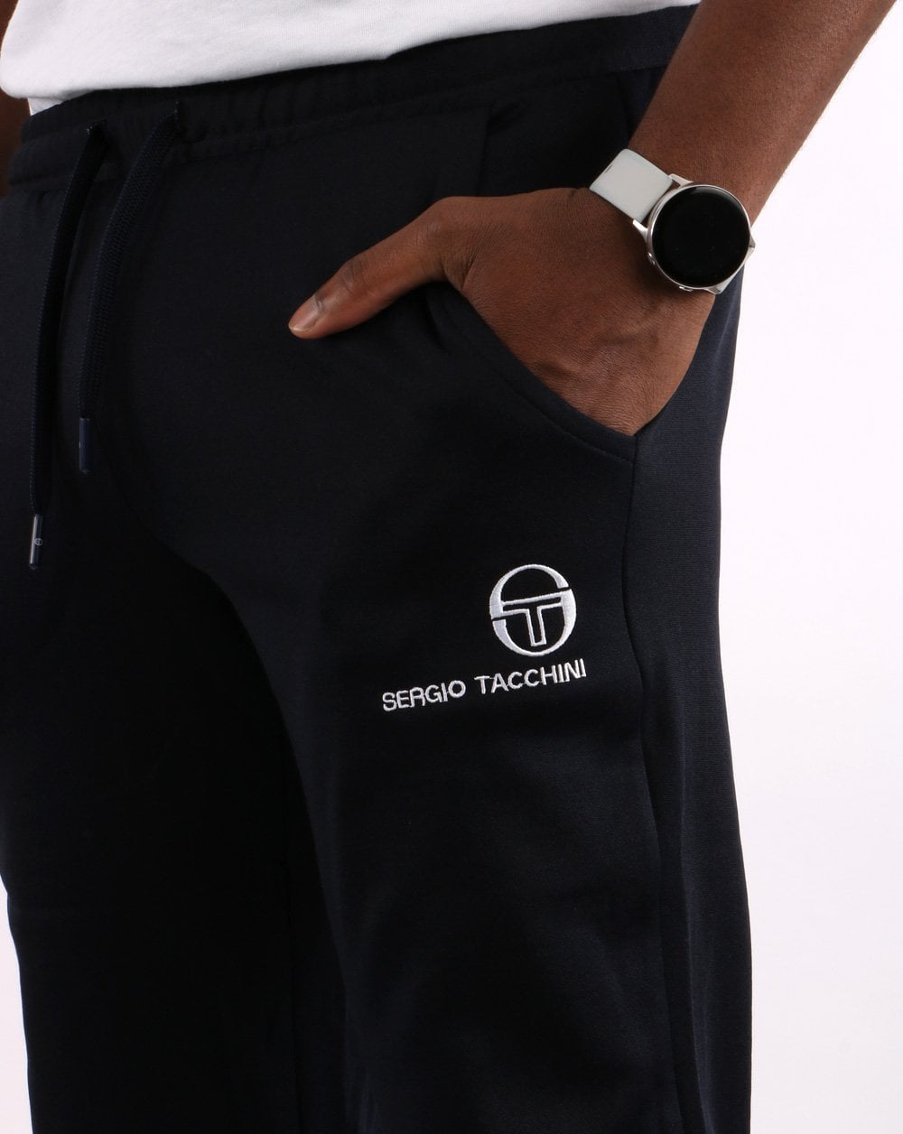 Sergio Tacchini – Trainingshose mit Bündchen in Marineblau