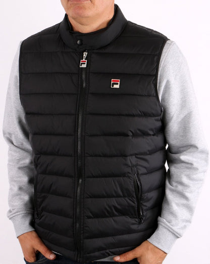 Fila Vintage Emilio Gilet Schwarz