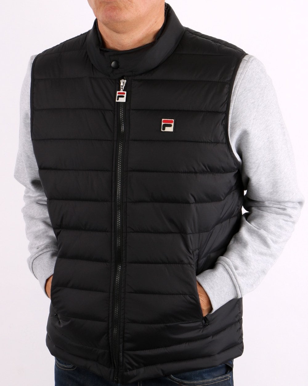 Fila Vintage Emilio Gilet Schwarz