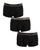 Emporio Armani 3 Pack Boxer Shorts Black/Silver