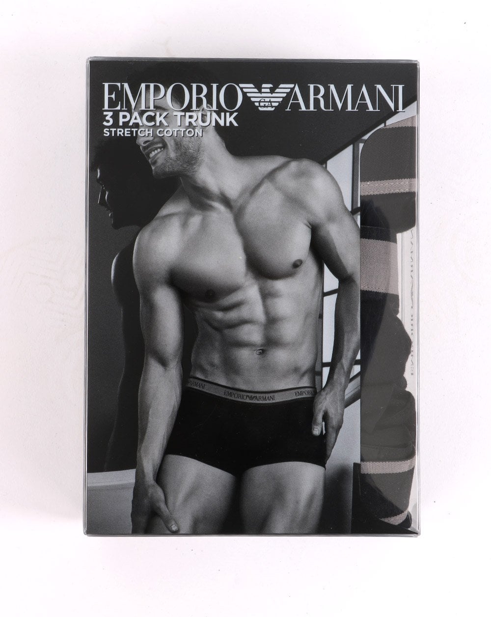 Emporio Armani 3er-Pack Boxershorts Schwarz/Silber