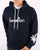 Benetton DNA Logo Hoodie Navy