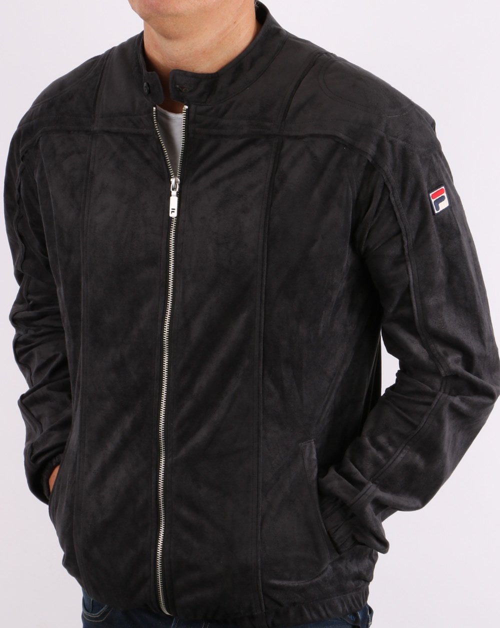 Fila Vintage Terrinda Mk3 Track Jacket Charcoal Black