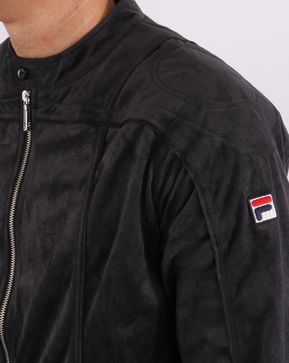 Fila Vintage Terrinda Mk3 Track Jacket Charcoal Black
