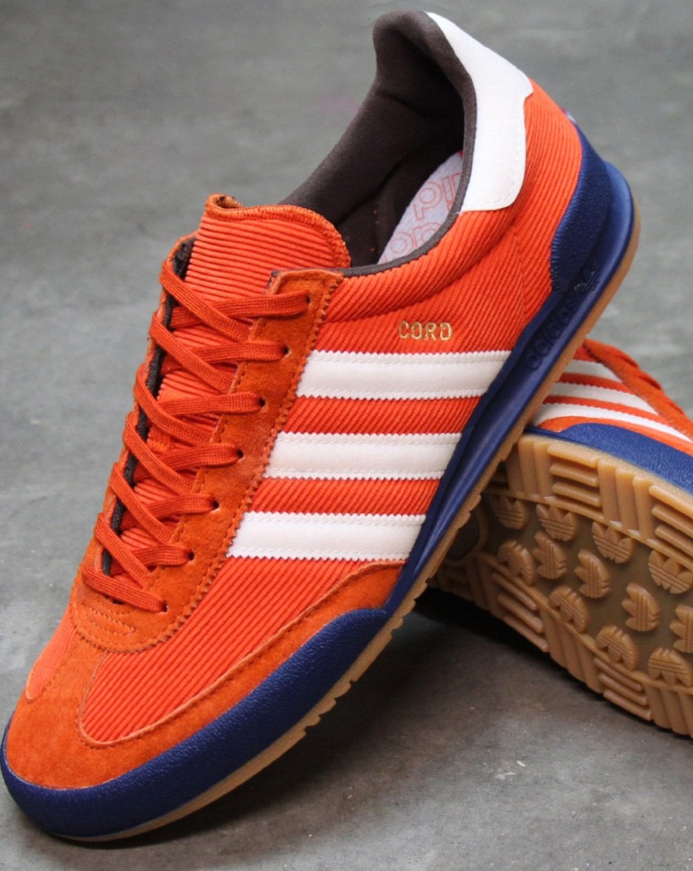 Adidas Cord Sneakers Orange/Off White