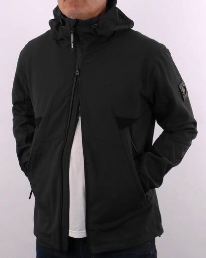 Marshall Artist Softshell-Kapuzenjacke Schwarz