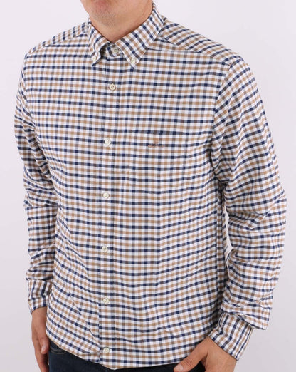 Gant Oxford-Gingham-Hemd Warm Khaki
