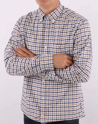 Gant Oxford-Gingham-Hemd Warm Khaki